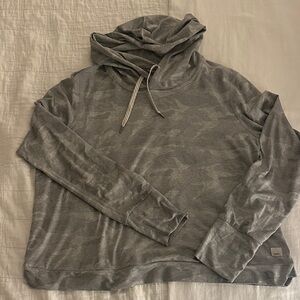 Vuori Womens Gray Camouflage Hoodie